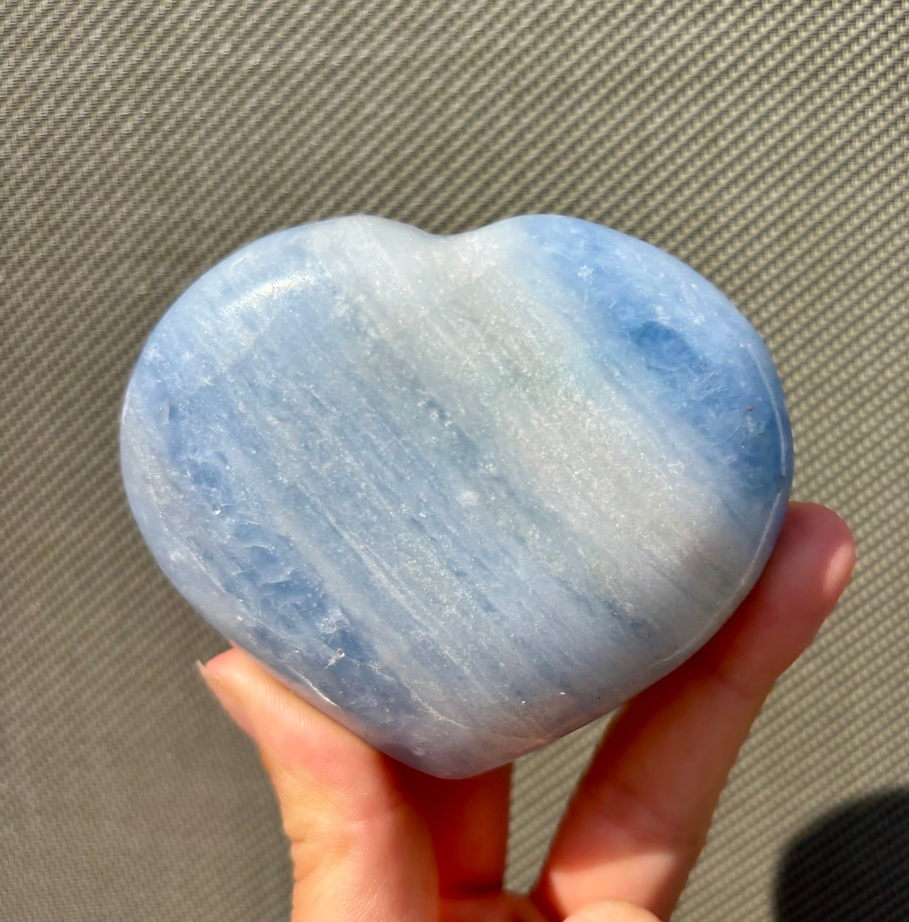 Blauwe Calciet Hart