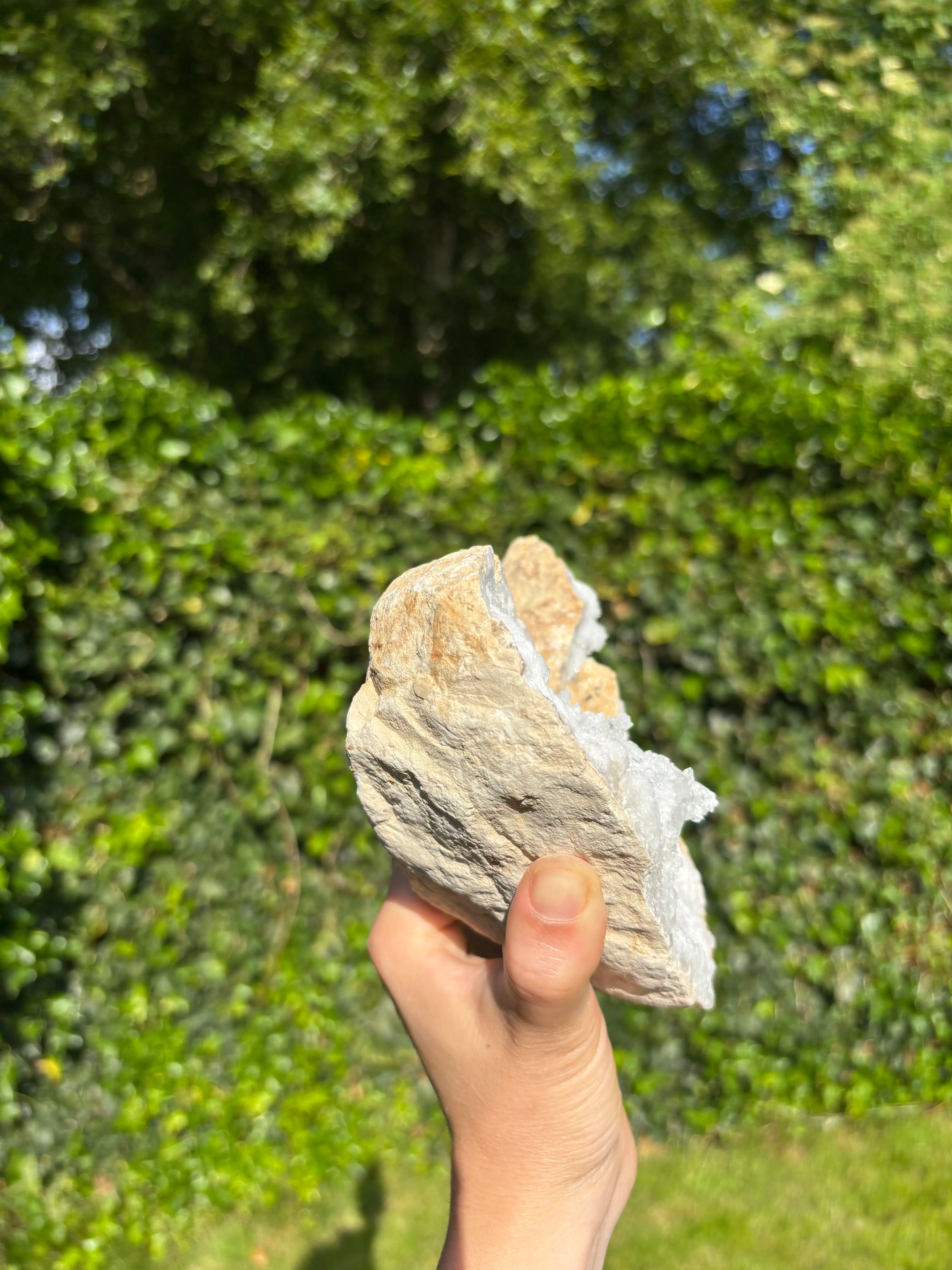 Bergkristal Geode uit Marokko