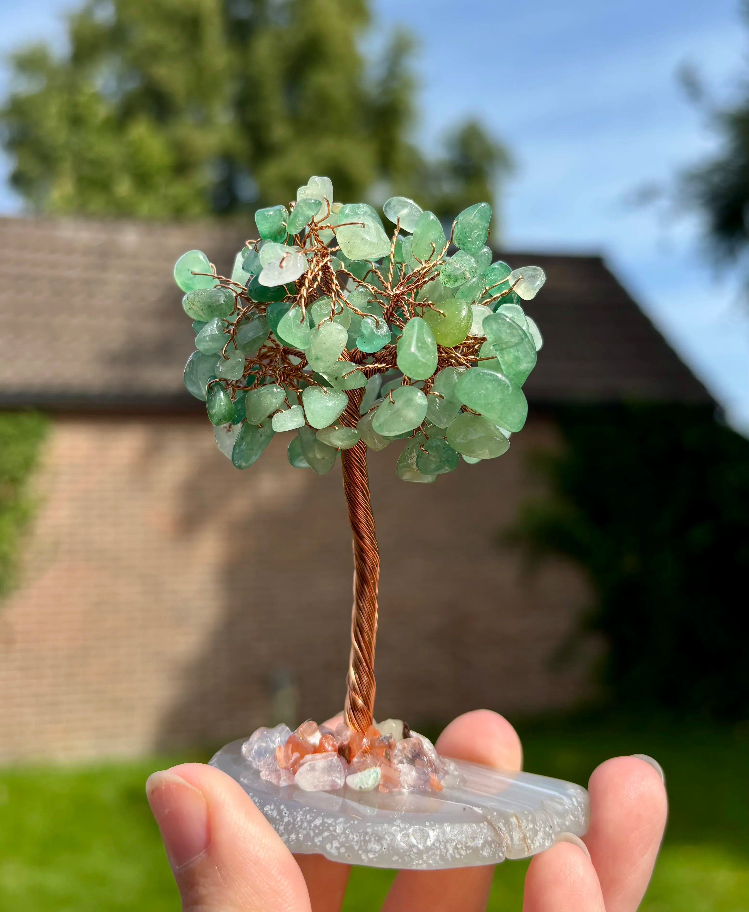 Aventurijn boom op agaat