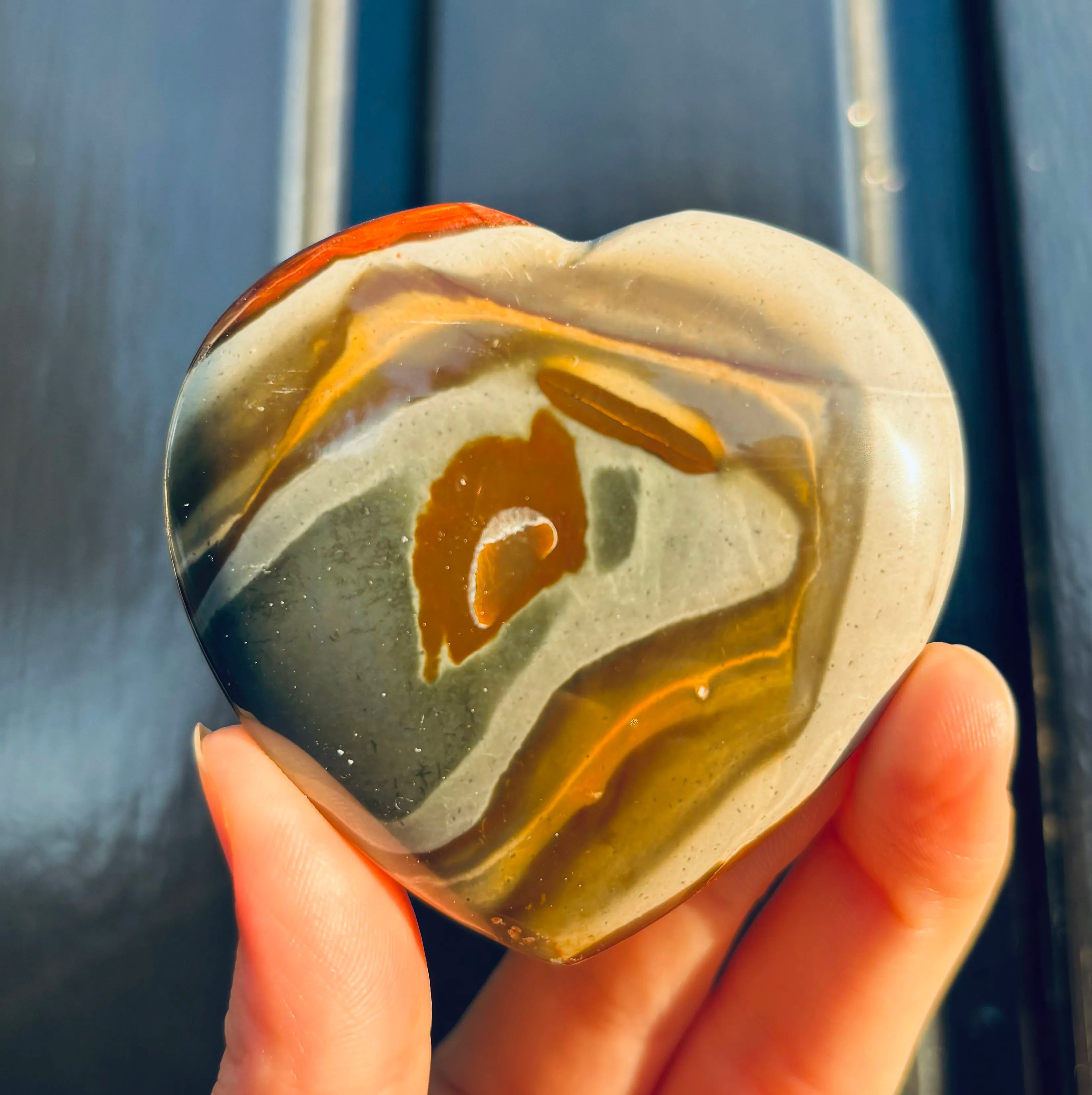 Polychroom Jaspis Hart