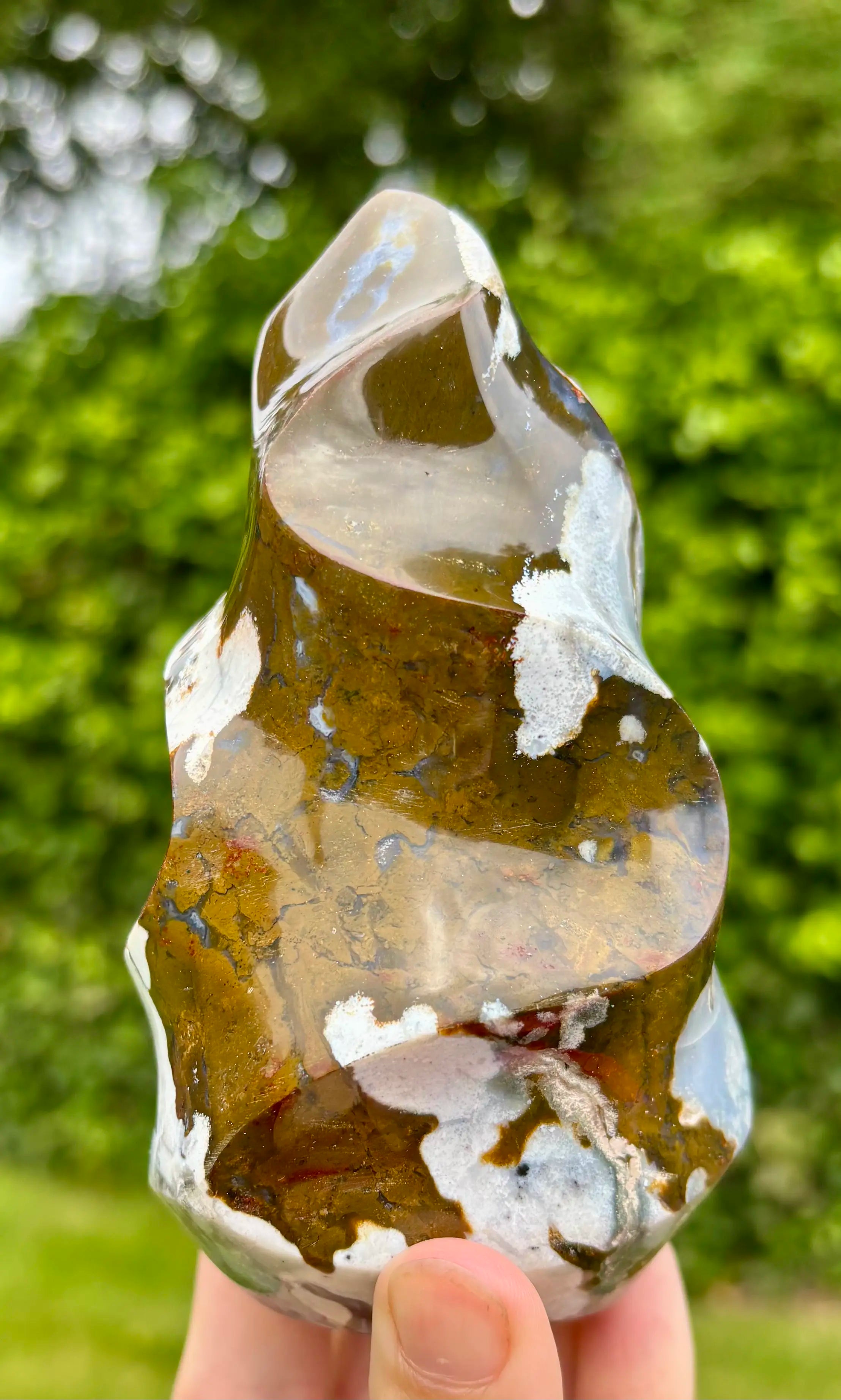 Polychroom Jaspis Vlam