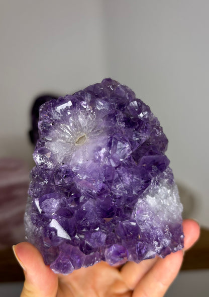 Amethist cluster uit Brazilië