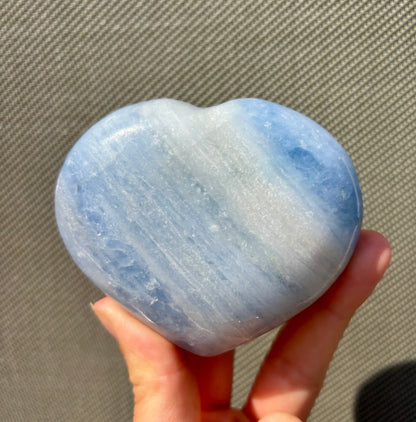 Blauwe Calciet Hart