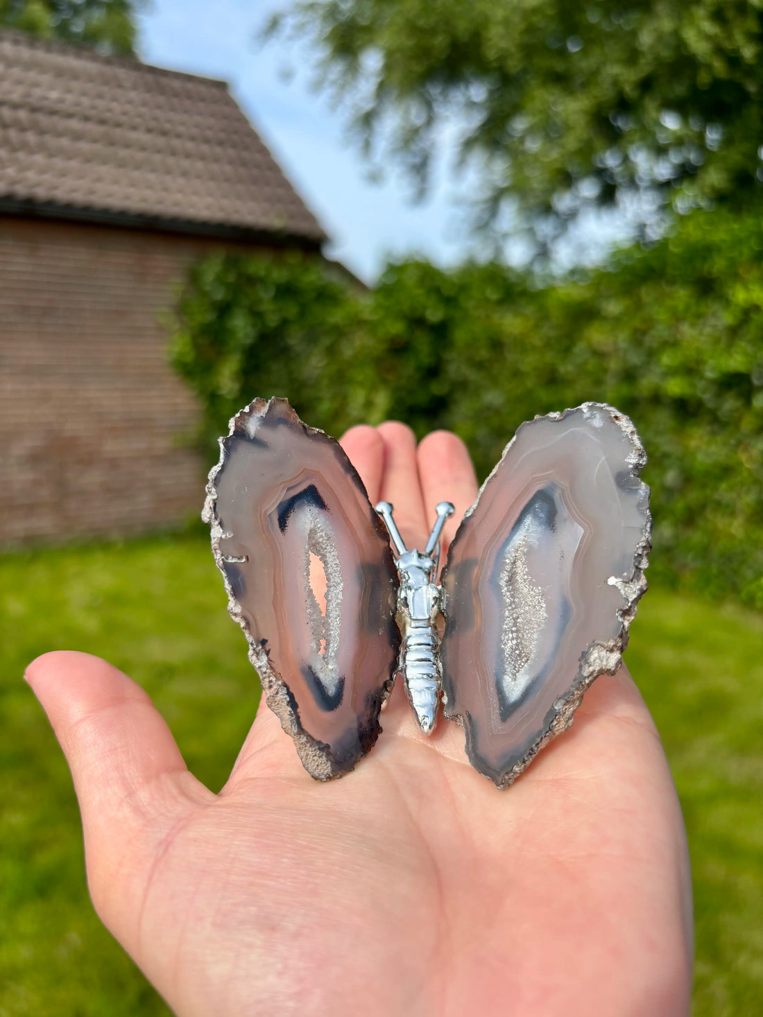 Natuurlijke Agaat Vlinder