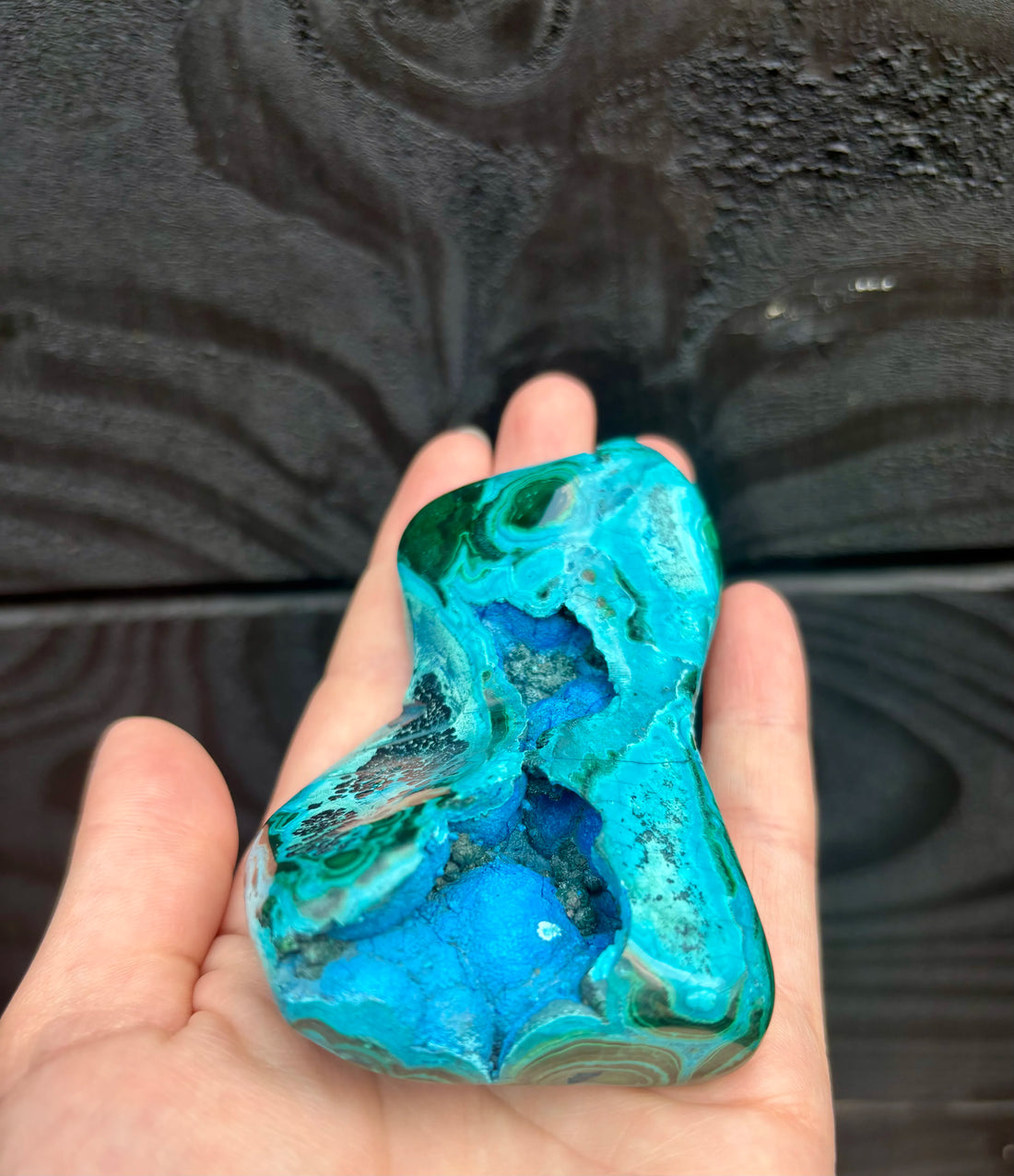 Prachtige ruw/gepolijste Azuriet-Malachiet