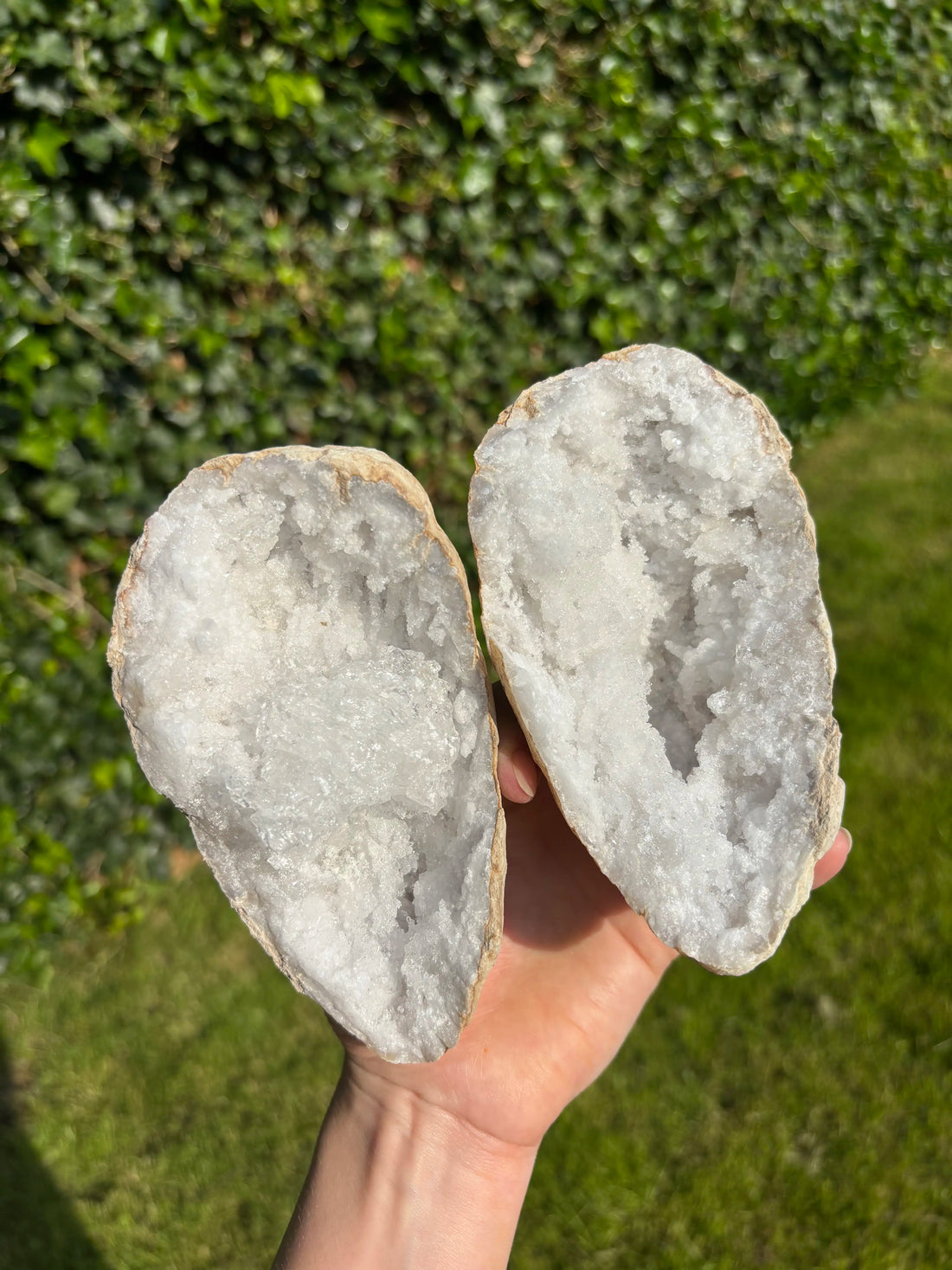 Bergkristal Geode uit Marokko