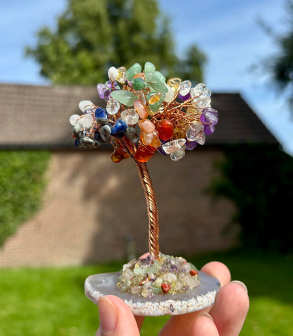 Chakra boom op agaat