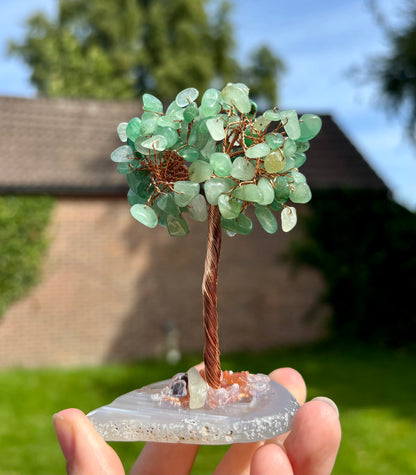 Aventurijn boom op agaat