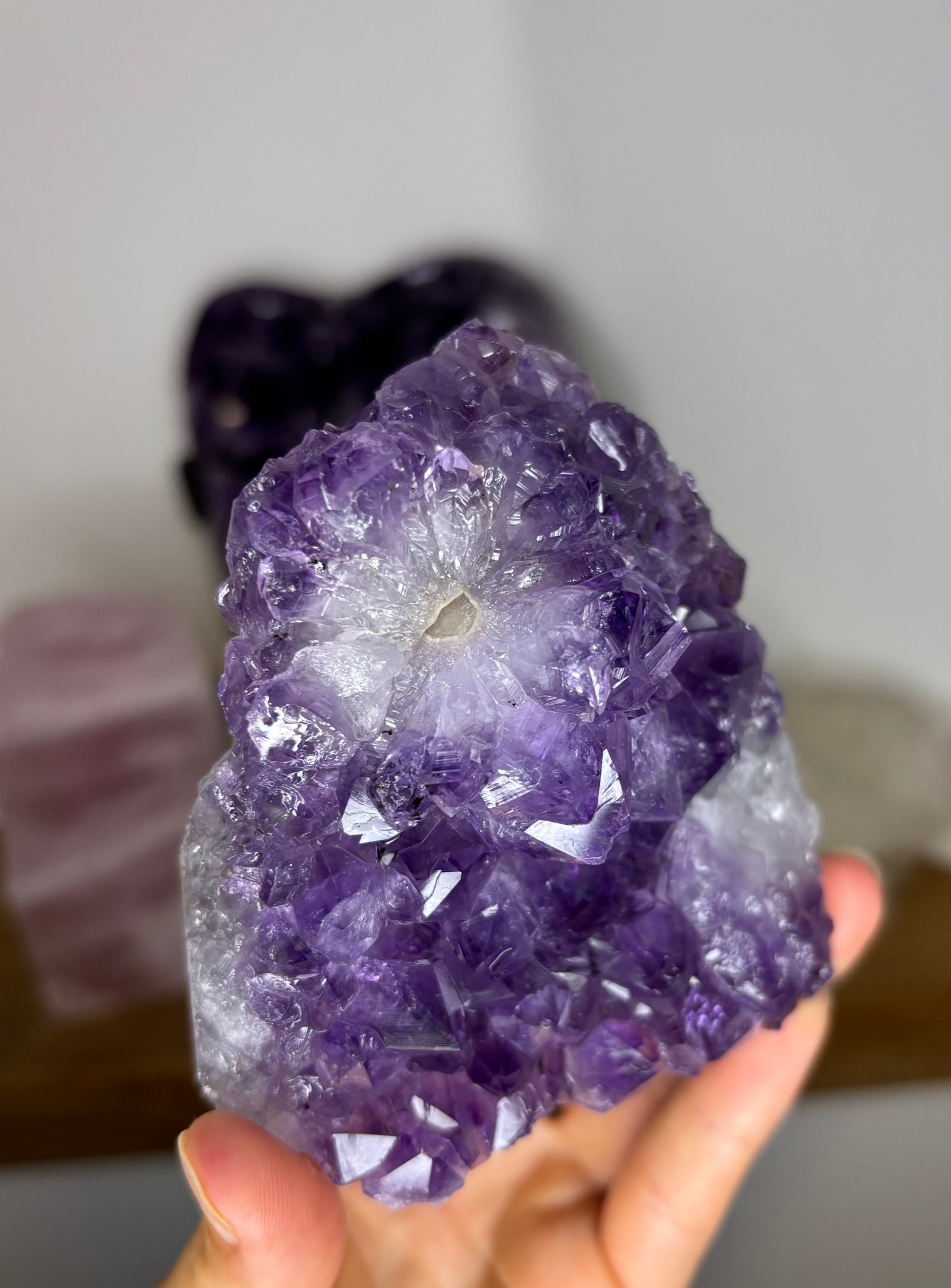 Amethist cluster uit Brazilië