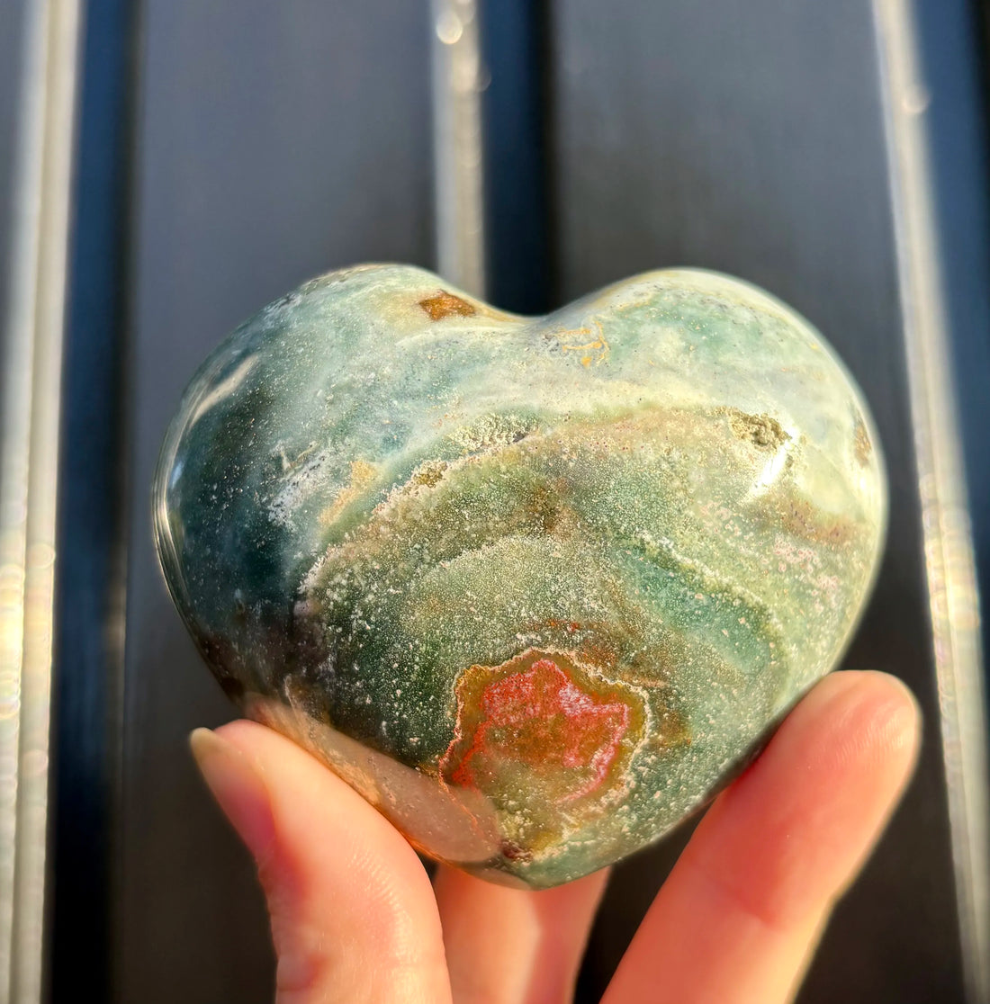 Polychroom Jaspis Hart