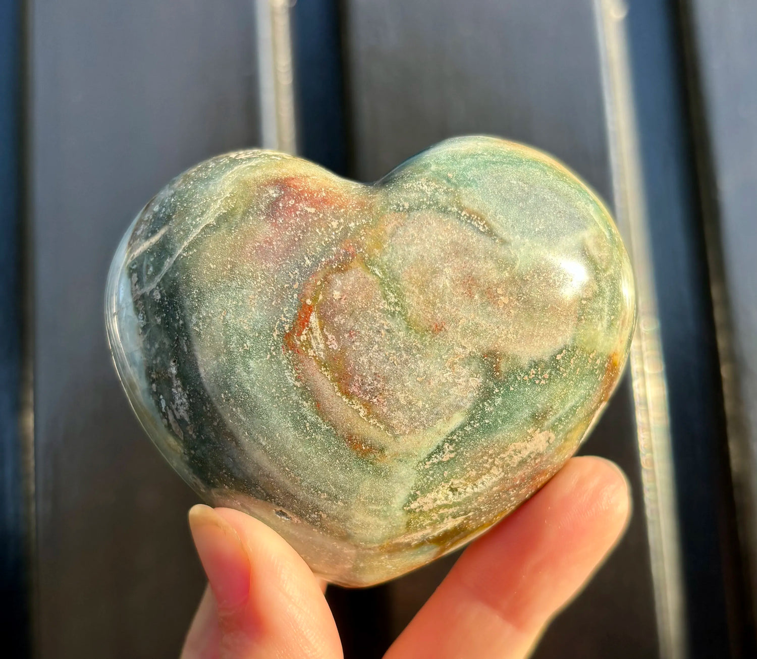 Polychroom Jaspis Hart