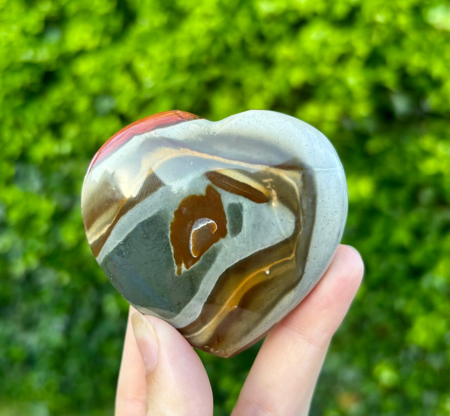 Polychroom Jaspis Hart