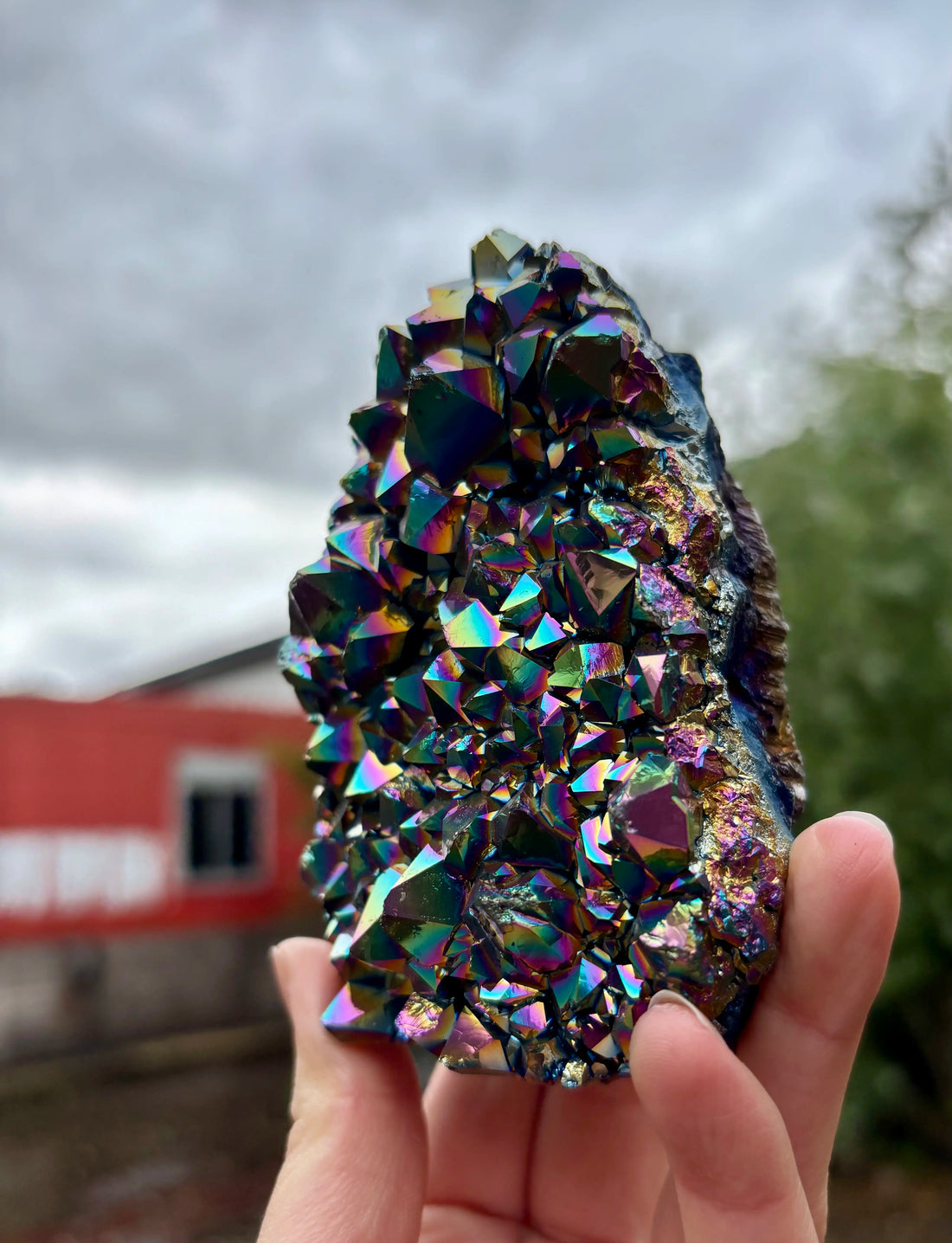 Titanium Coated Amethist