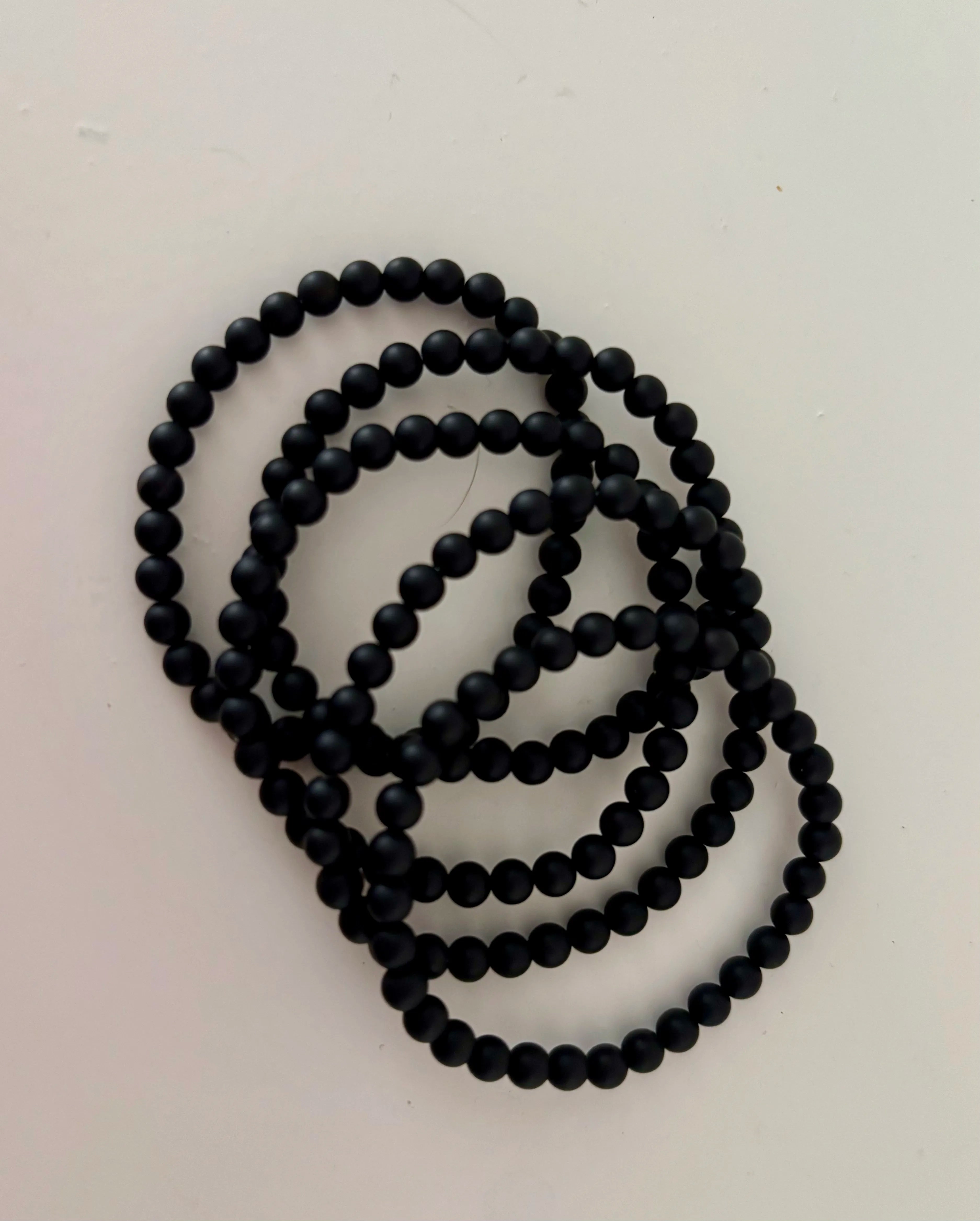 kinderarmbandje matte onyx