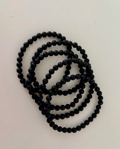 kinderarmbandje matte onyx