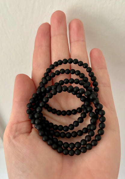 kinderarmbandje matte onyx