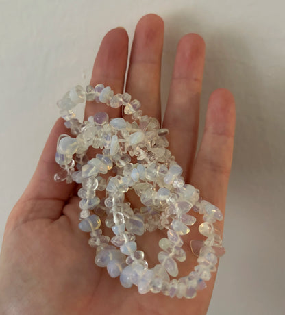 Kinderarmbandje split opaliet