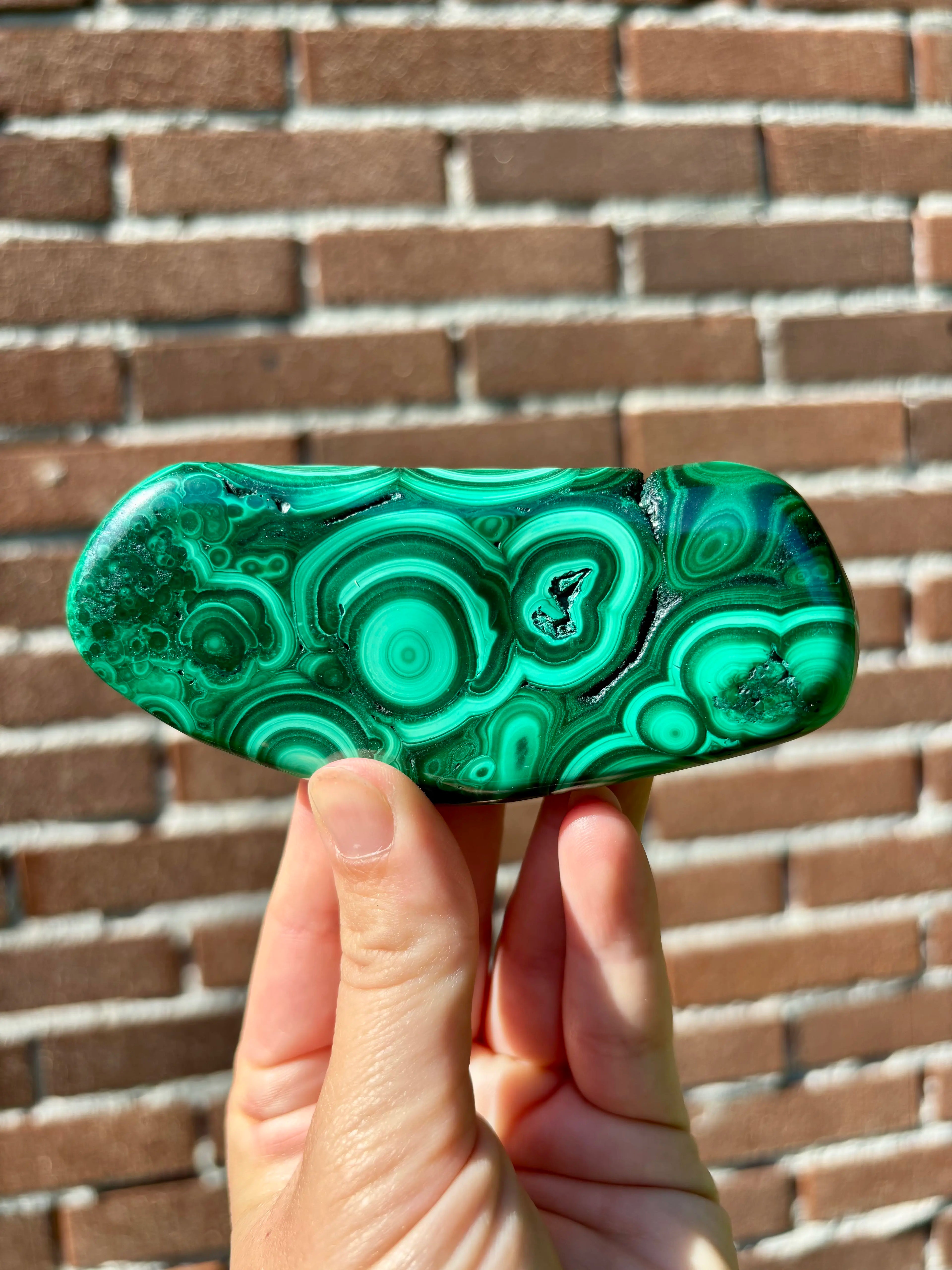 Plakkaat Malachiet uit Zambia