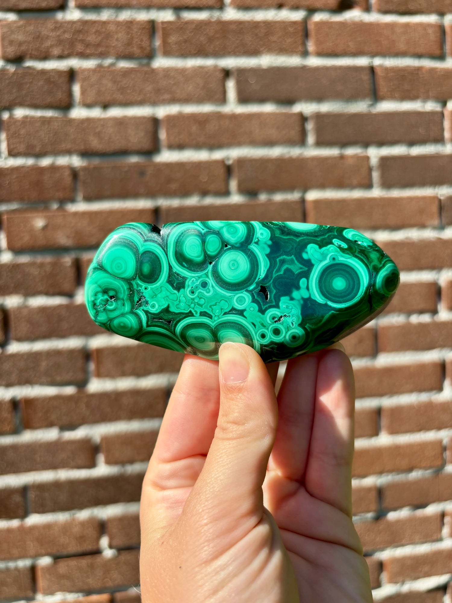 Plakkaat Malachiet uit Zambia