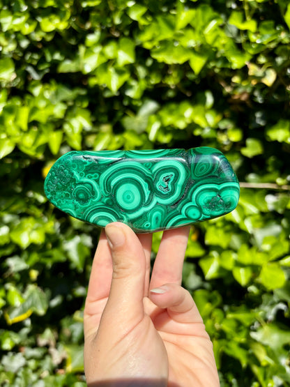 Plakkaat Malachiet uit Zambia