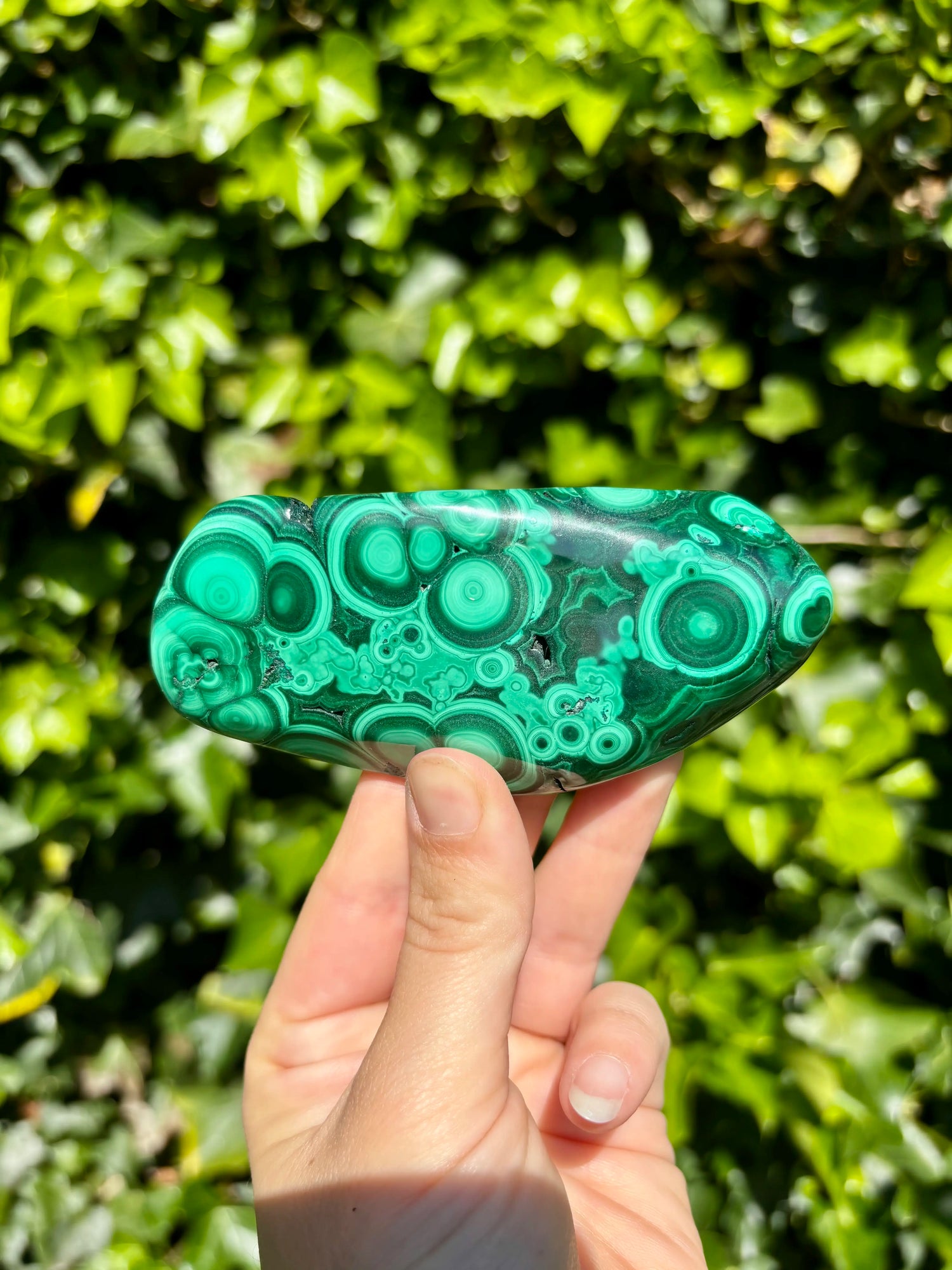 Plakkaat Malachiet uit Zambia