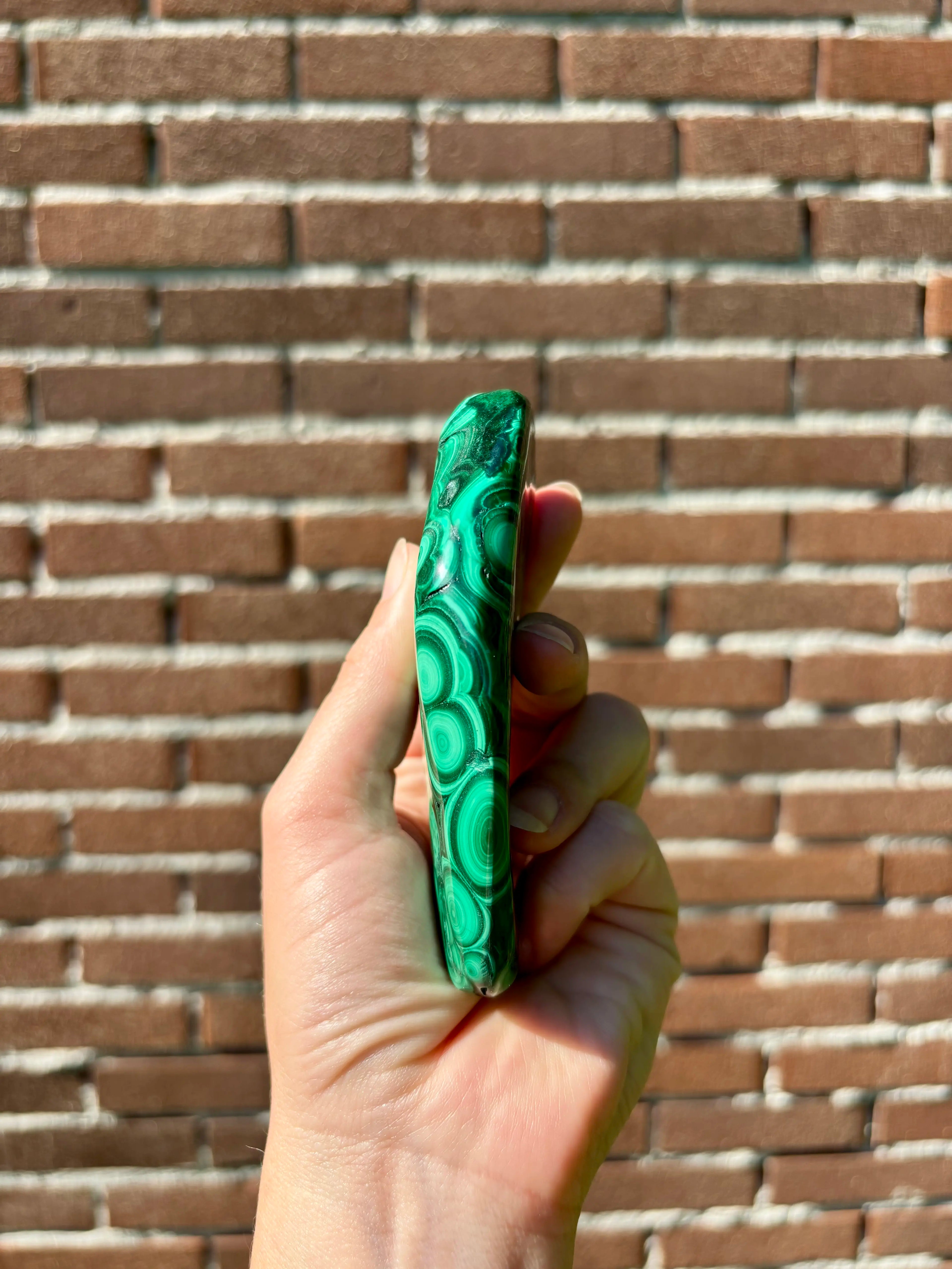 Plakkaat Malachiet uit Zambia