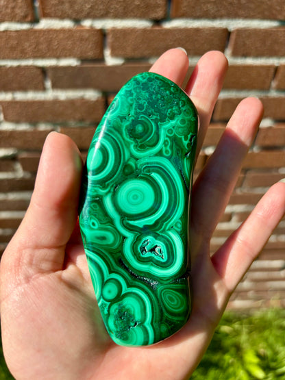 Plakkaat Malachiet uit Zambia