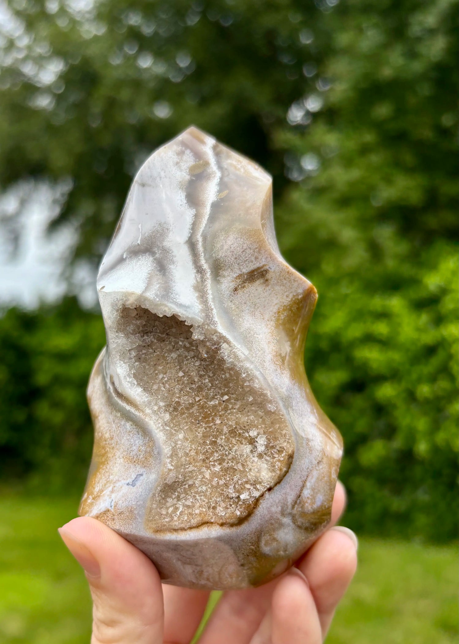 Polychroom Jaspis Vlam