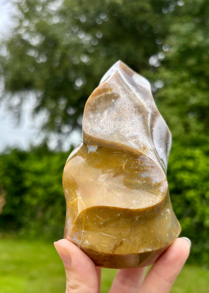 Polychroom Jaspis Vlam