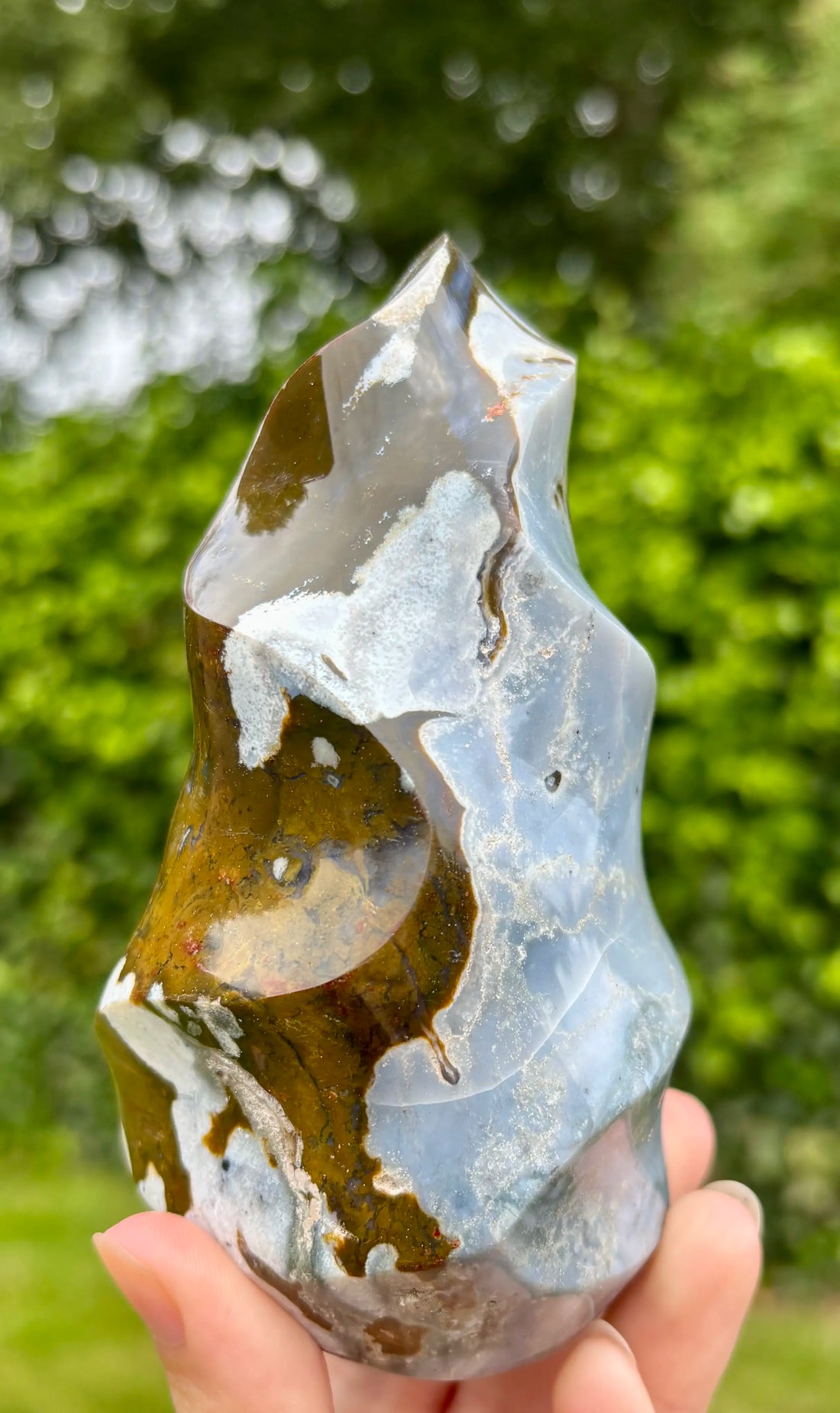 Polychroom Jaspis Vlam