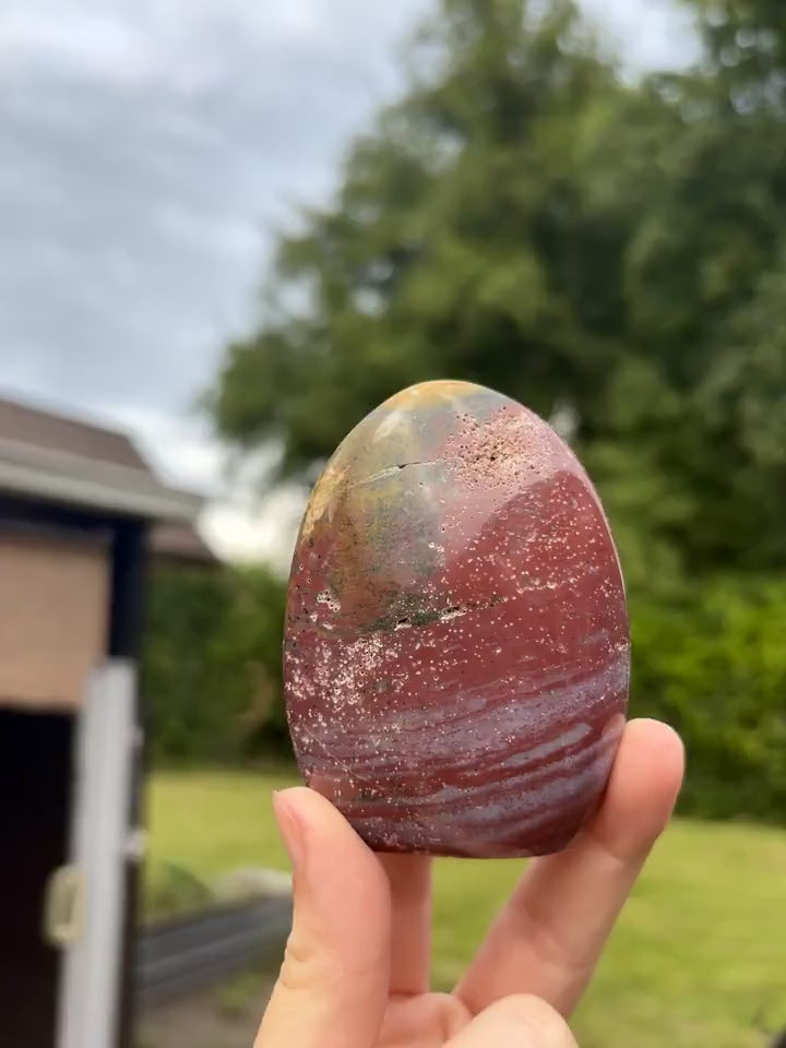 Free Form Rode Oceaan Jaspis