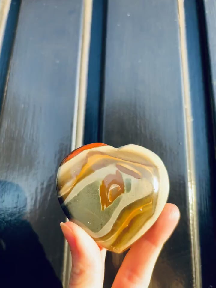 Polychroom Jaspis Hart